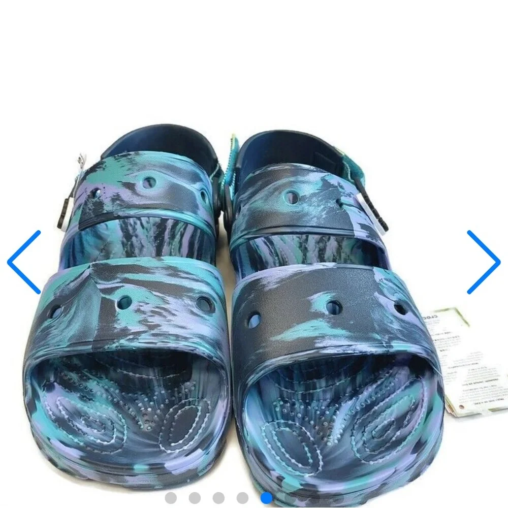 Crocs Men's Classic All Terrain Marbled Sandals Size M 14 Multi Color 207888
